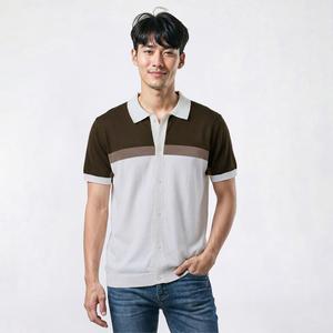 Young Mens Company 81(R) Valito Button Down Color Block Sweater